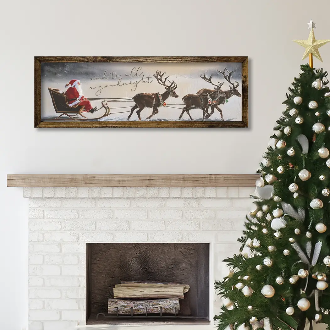 TIMBERLAND FRAME TO ALL A GOODNIGHT SANTA SLEIGH