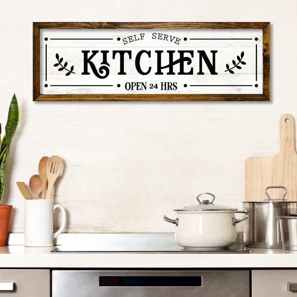 TIMBERLAND FRAME KITCHEN OPEN 24/7