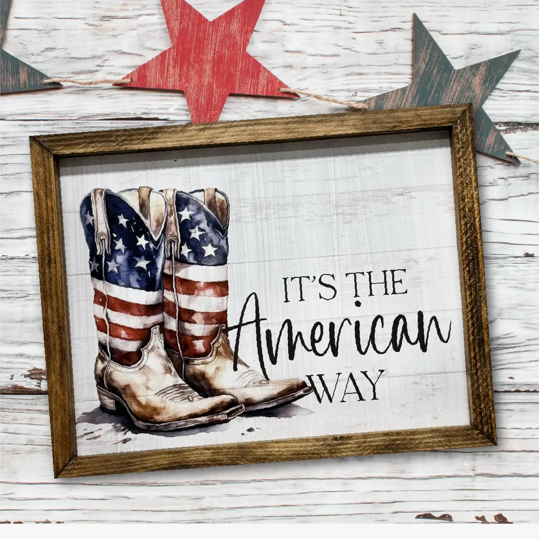 TIMBERLAND FRAME AMERICAN WAY US FLAG BOOTS