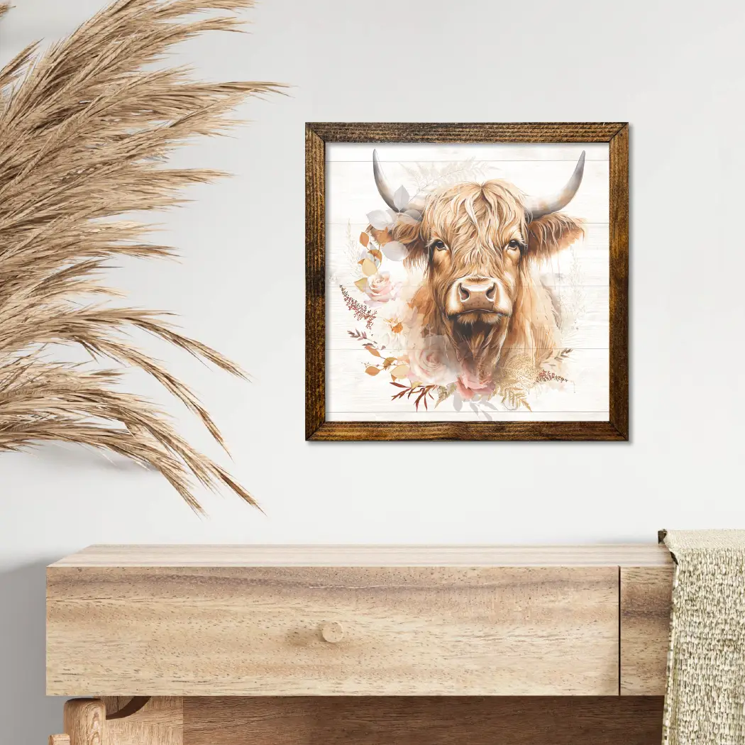 TIMBERLAND FRAME BOHO HIGHLAND COW