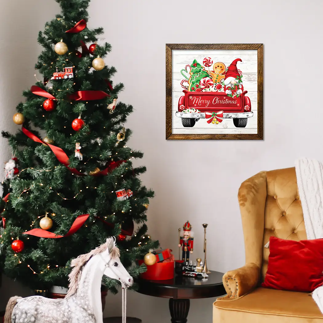 TIMBERLAND FRAME MERRY CHRISTMAS CAR