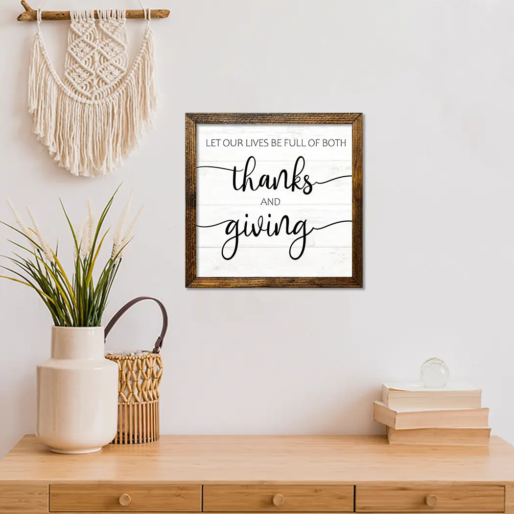 TIMBERLAND FRAME THANKS AND GIVING