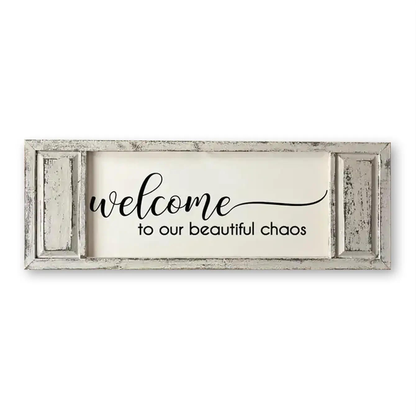 FRAMED CANVAS WELCOME TO OUR BEAUTIFUL CHAOS