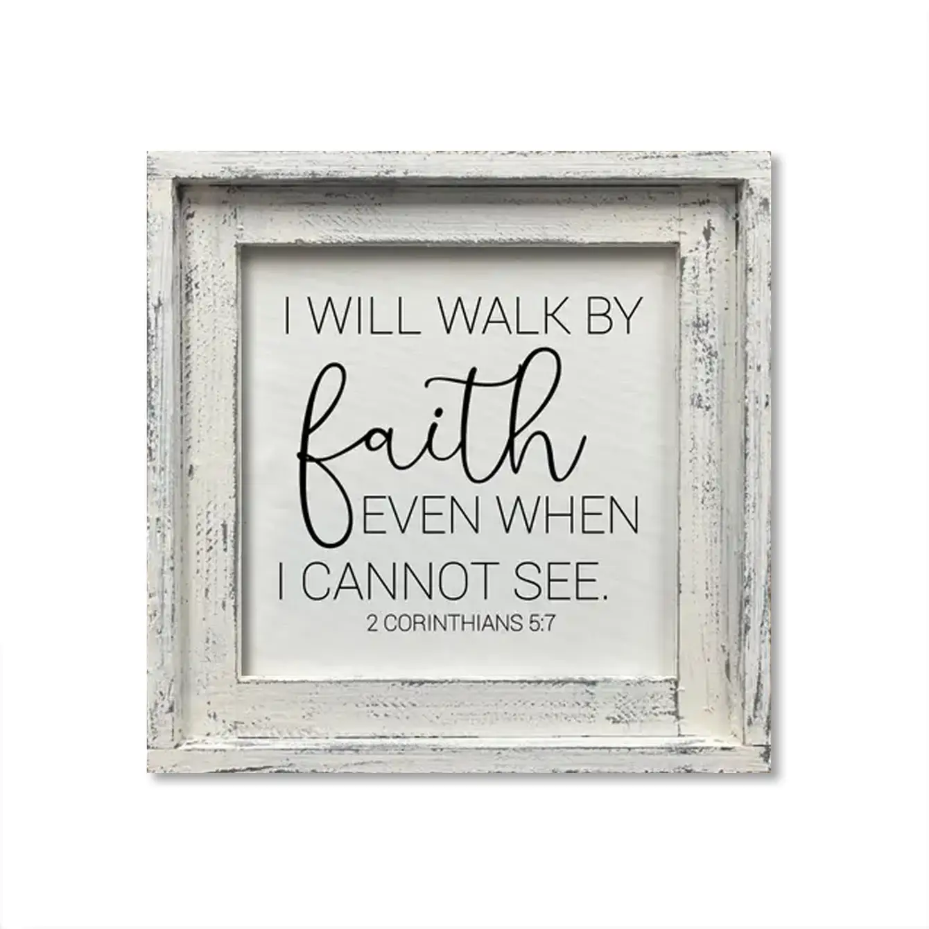FRAMED CANVAS I WILL WALK BY FAITH