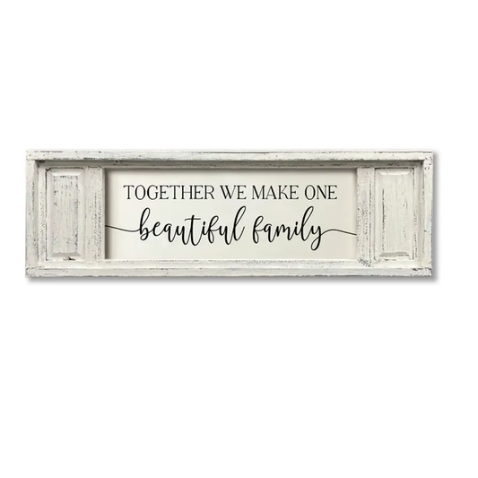 Small Double Panel Canvas Together We Make One Beautiful Fam