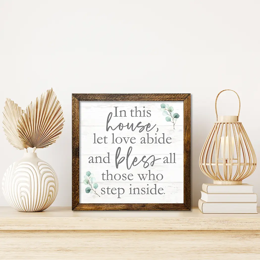 TIMBERLAND FRAME IN THIS HOUSE LET LOVE ABIDE