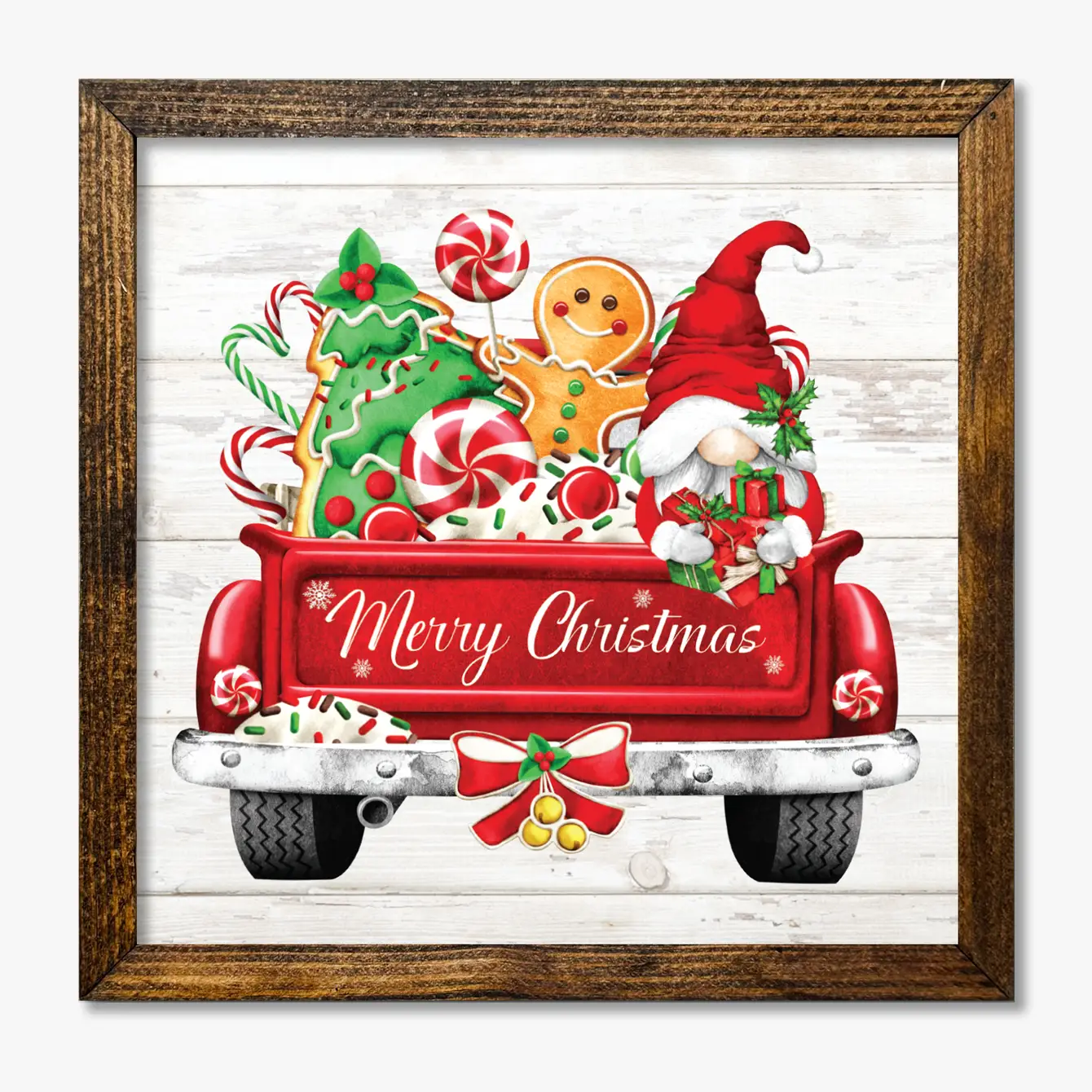 TIMBERLAND FRAME MERRY CHRISTMAS CAR