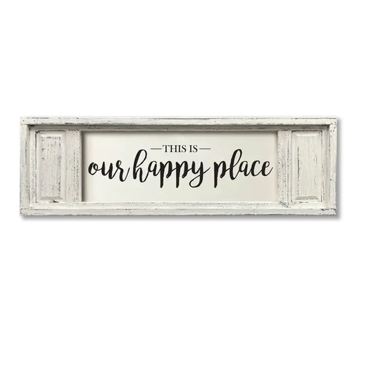 Small Double Panel Canvas This is Our Happy Place