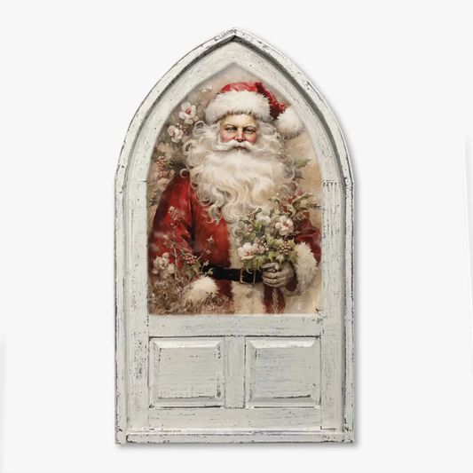 Small Arched Vintage Santa