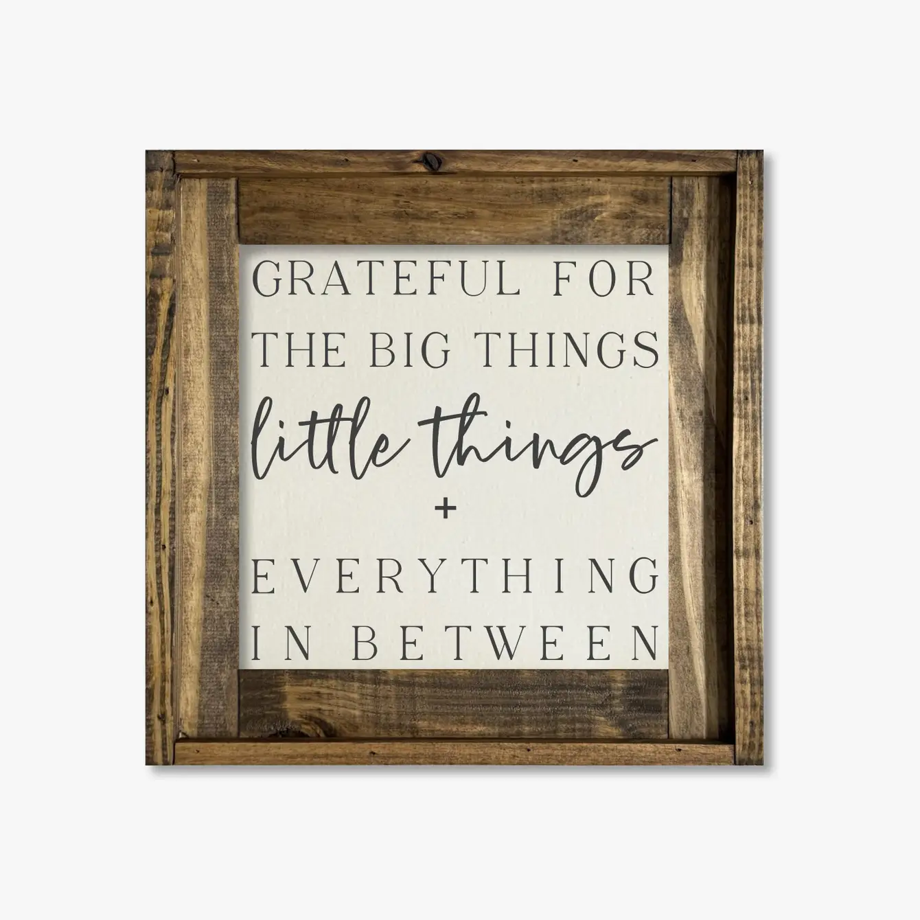 FRAMED CANVAS LITTLE THINGS + EVERYTHING IN BETWEEN
