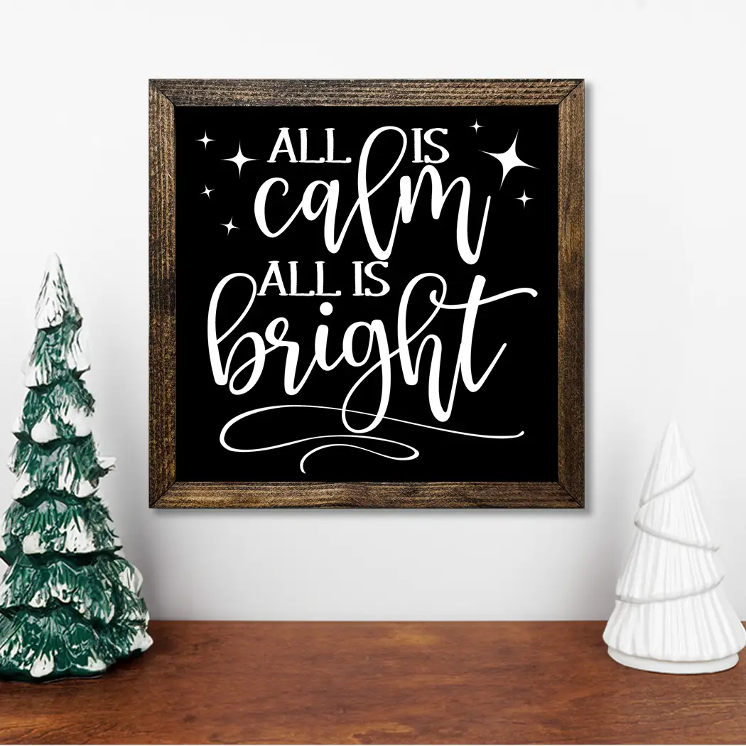 TIMBERLAND FRAME ALL IS CALM ALL IS BRIGHT