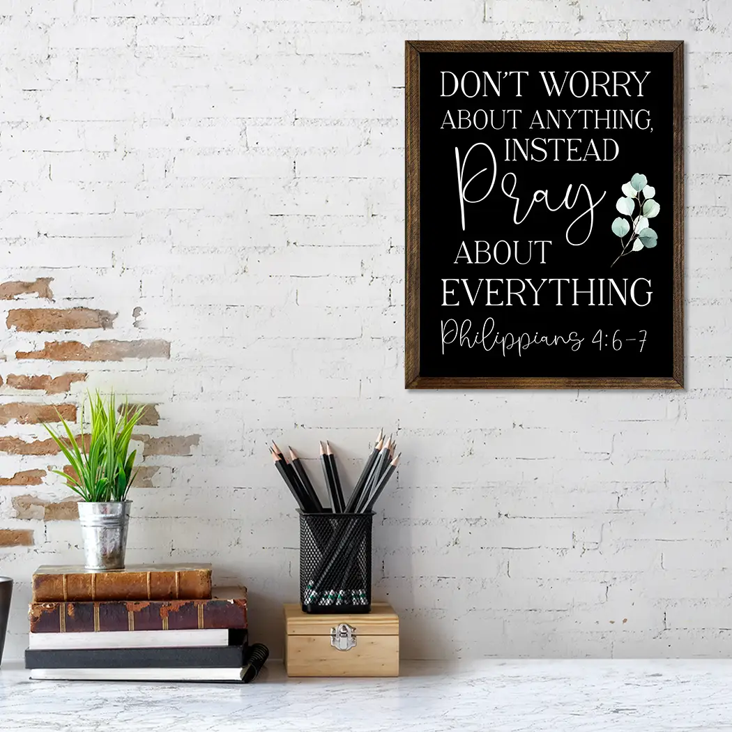 TIMBERLAND FRAME DON'T WORRY ABOUT ANYTHING INSTEAD PRAY