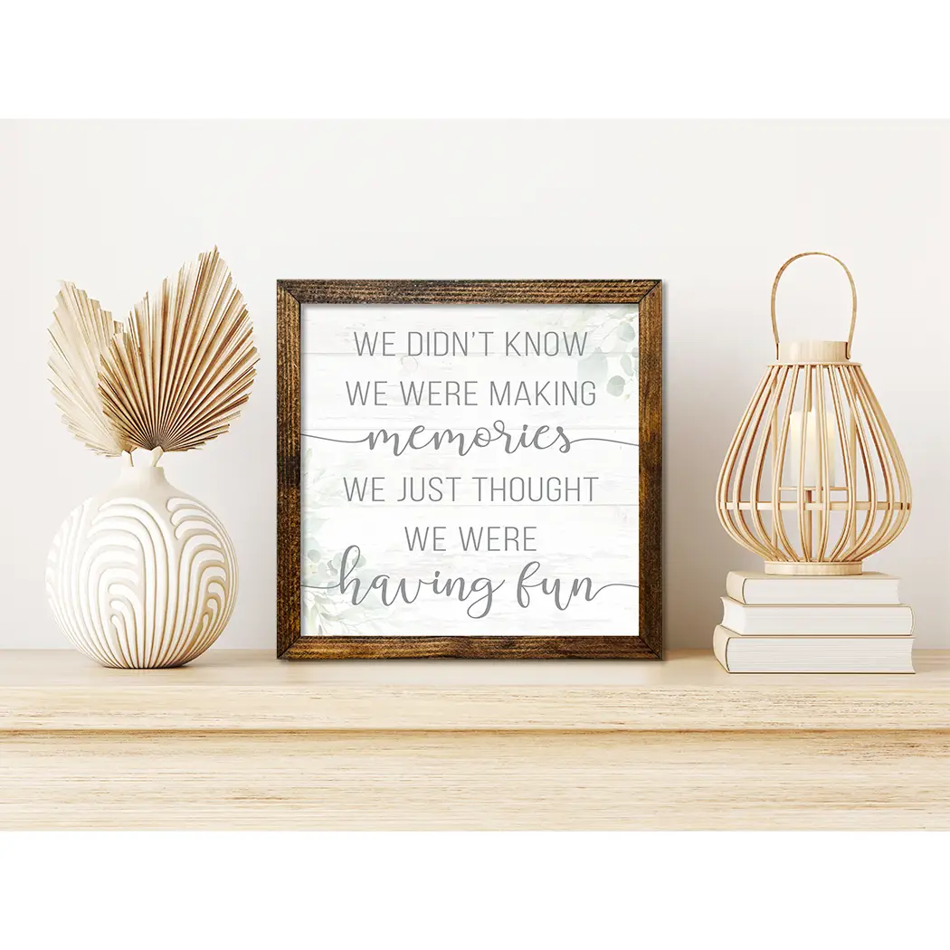 TIMBERLAND FRAME MAKING MEMORIES HAVING FUN