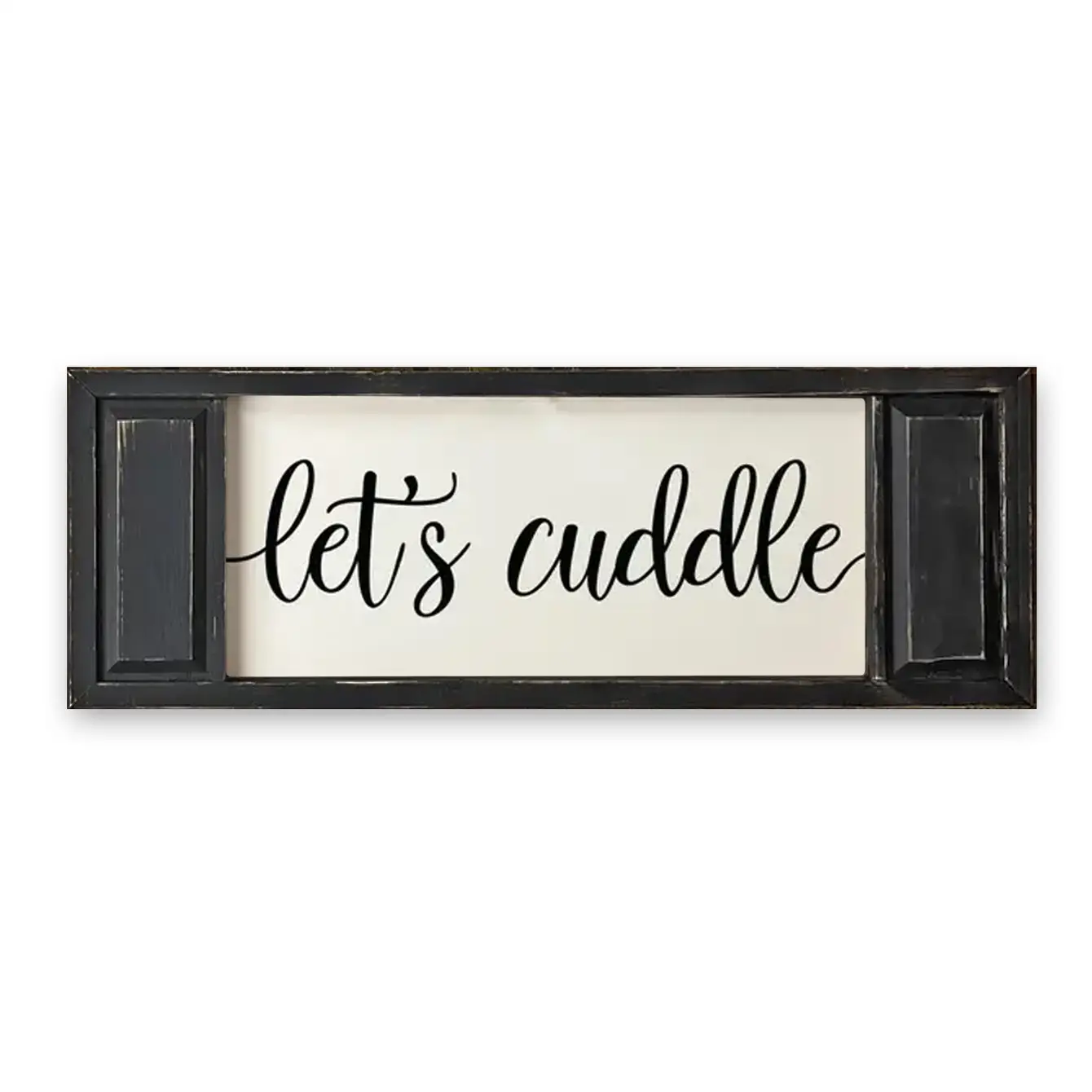 FRAMED CANVAS LETS CUDDLE