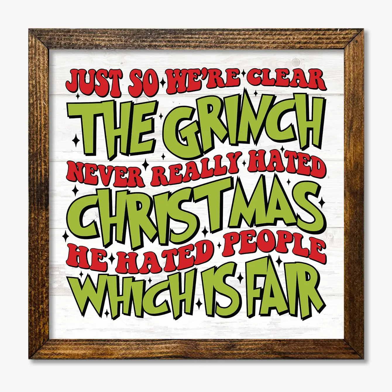TIMBERLAND FRAME THE GRINCH NEVER REALLY HATED CHRISTMAS
