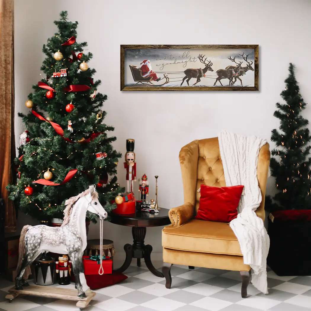 TIMBERLAND FRAME TO ALL A GOODNIGHT SANTA SLEIGH