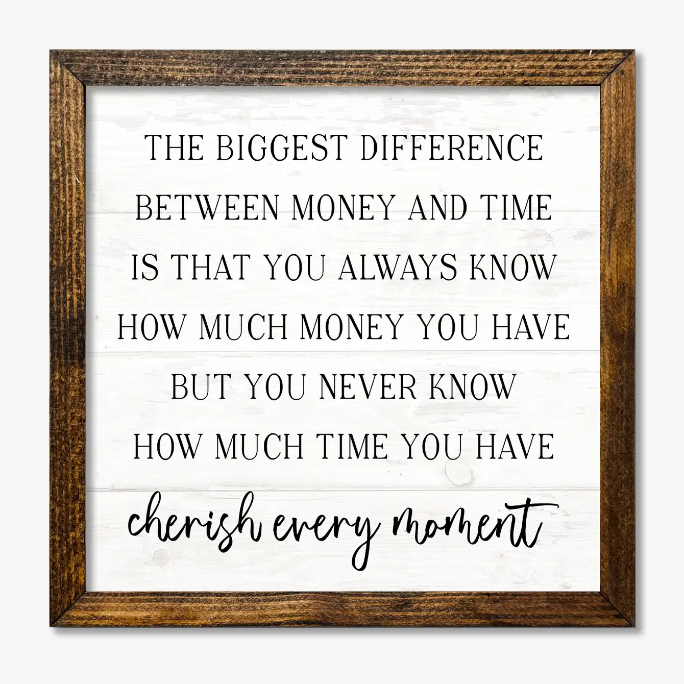 TIMBERLAND FRAME CHERISH EVERY MOMENT