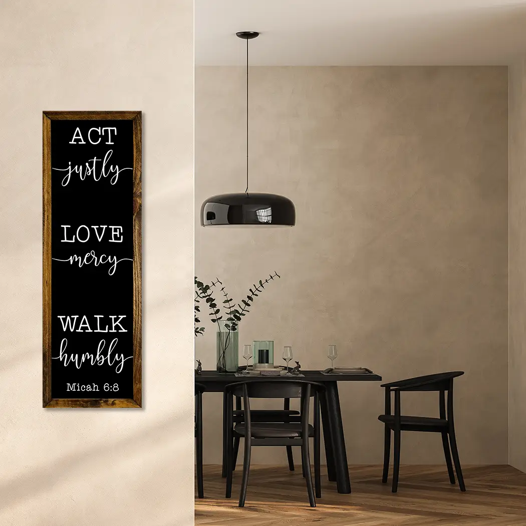 TIMBERLAND FRAME ACT JUSTLY LOVE MERCY WALK HUMBLY