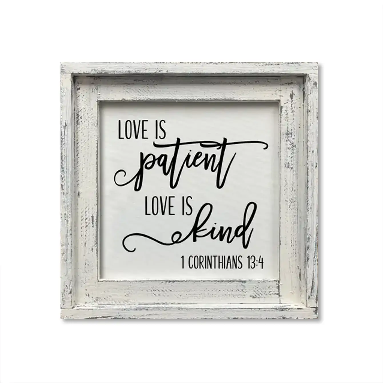 FRAMED CANVAS LOVE IS PATIENT