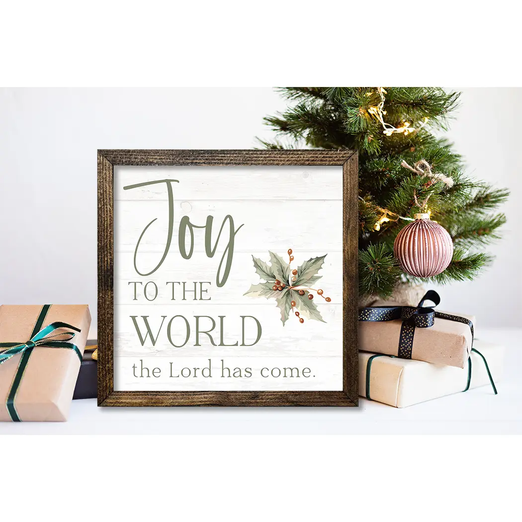 TIMBERLAND FRAME JOY TO THE WORLD THE LORD HAS COME