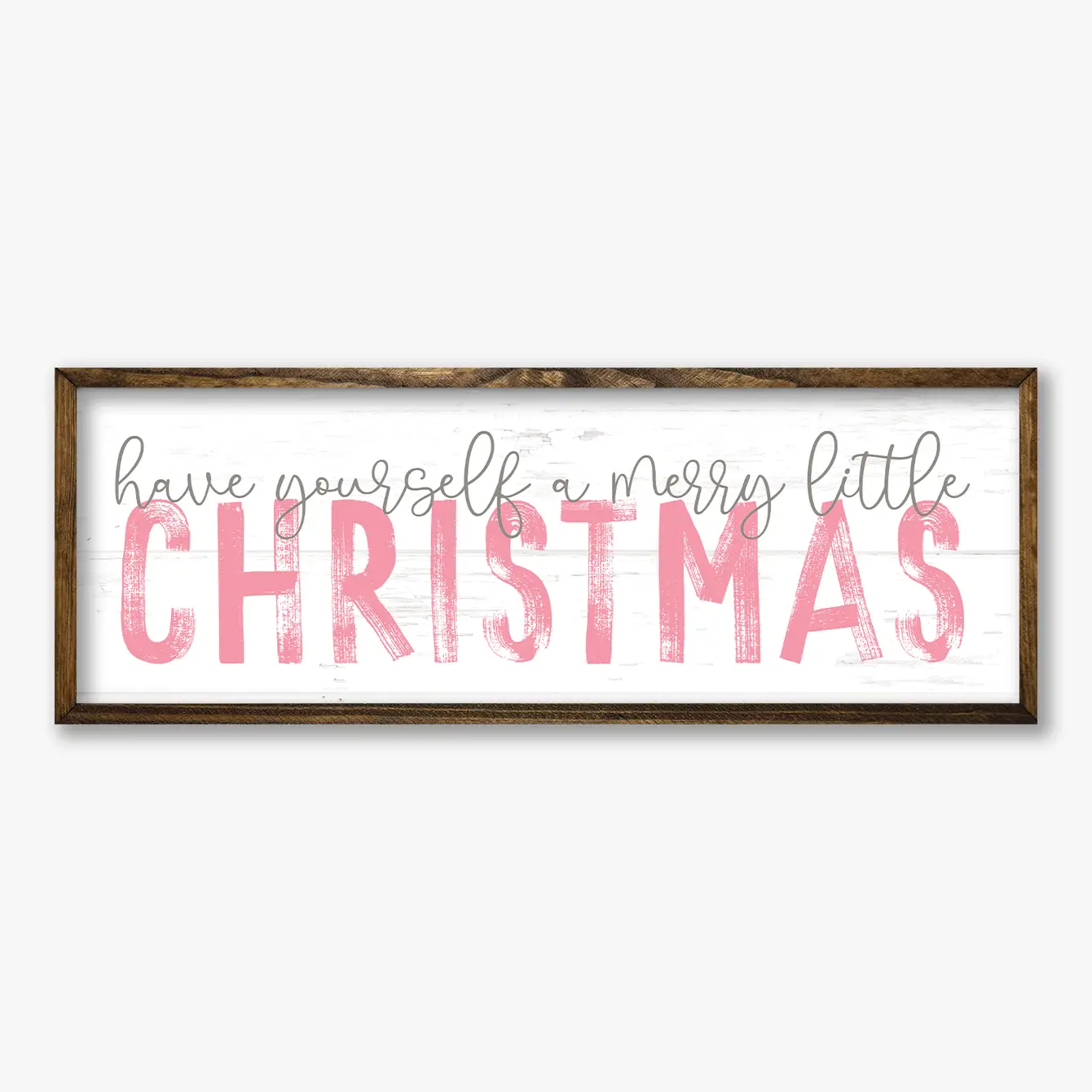 TIMBERLAND FRAME HAVE YOURSELF A MERRY LITTLE CHRISTMAS PINK