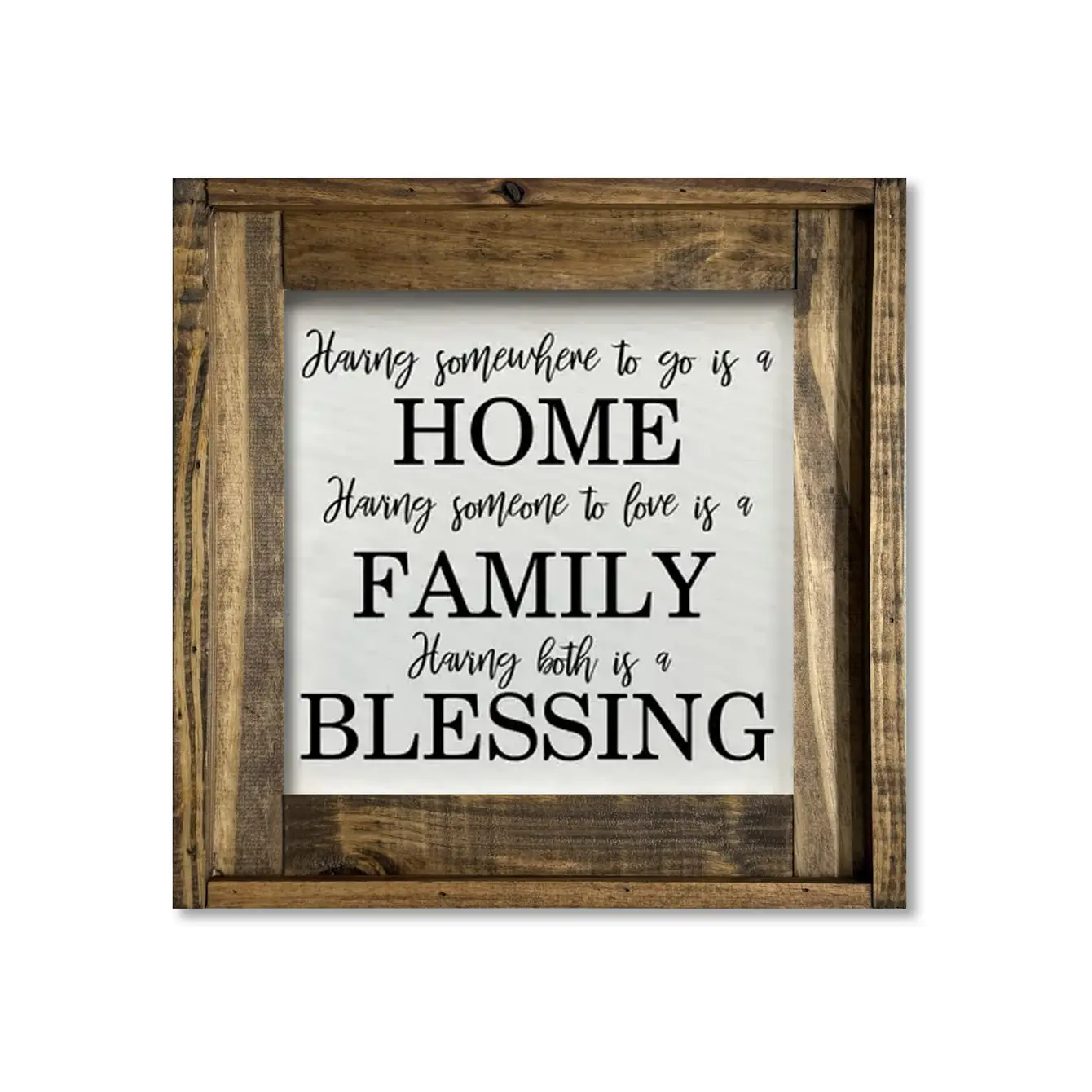 FRAMED CANVAS HOME FAMILY BLESSING