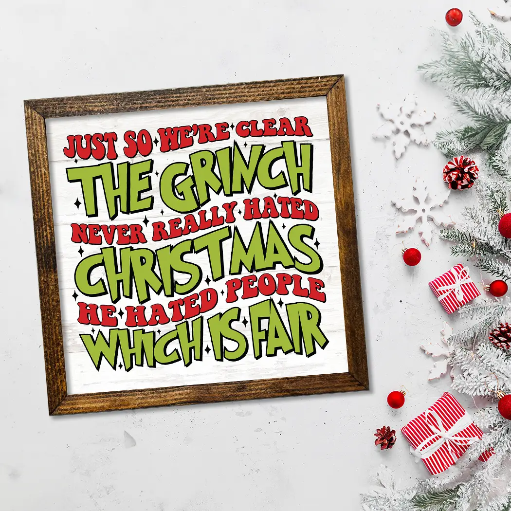 TIMBERLAND FRAME THE GRINCH NEVER REALLY HATED CHRISTMAS