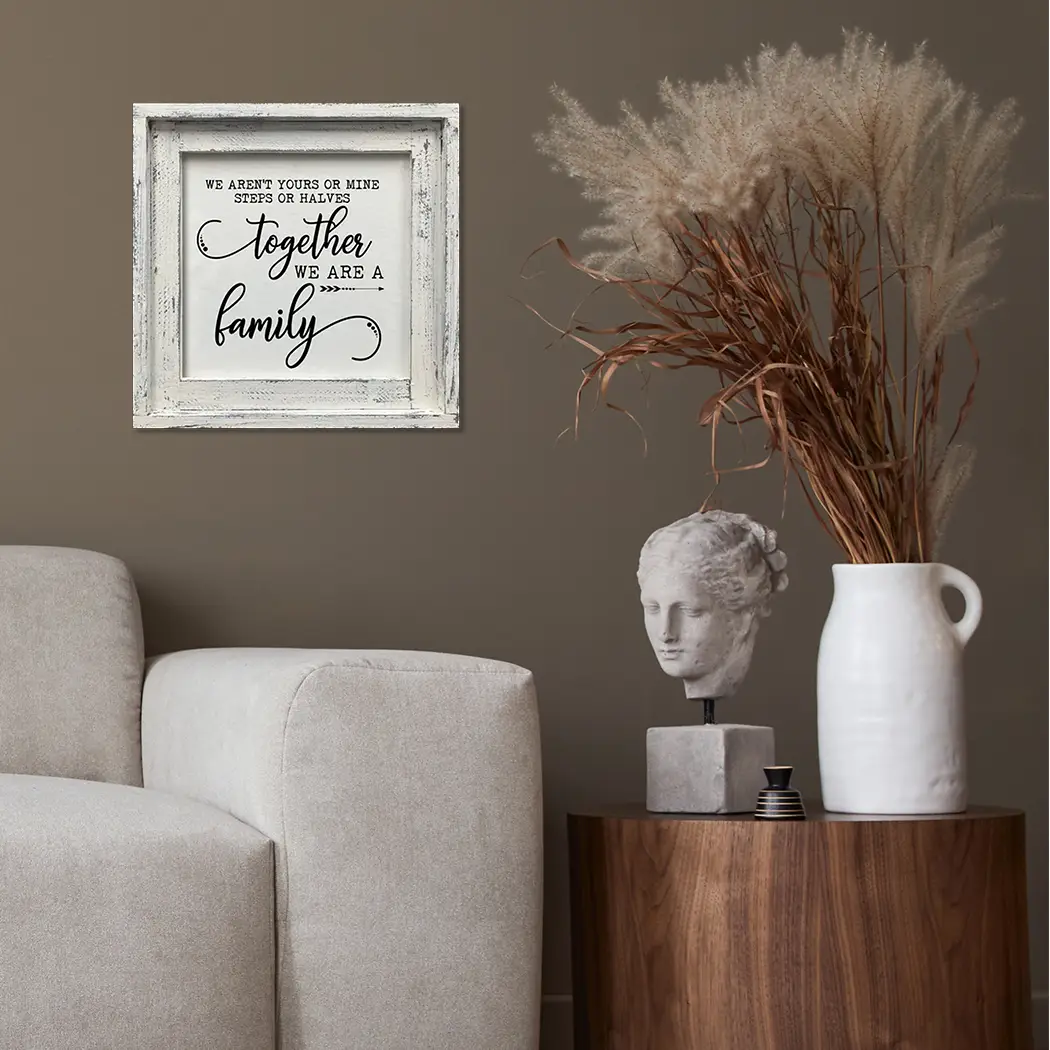 FRAMED CANVAS TOGETHER WE ARE FAMILY