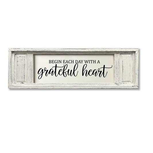 Small Double Panel Canvas Grateful Heart