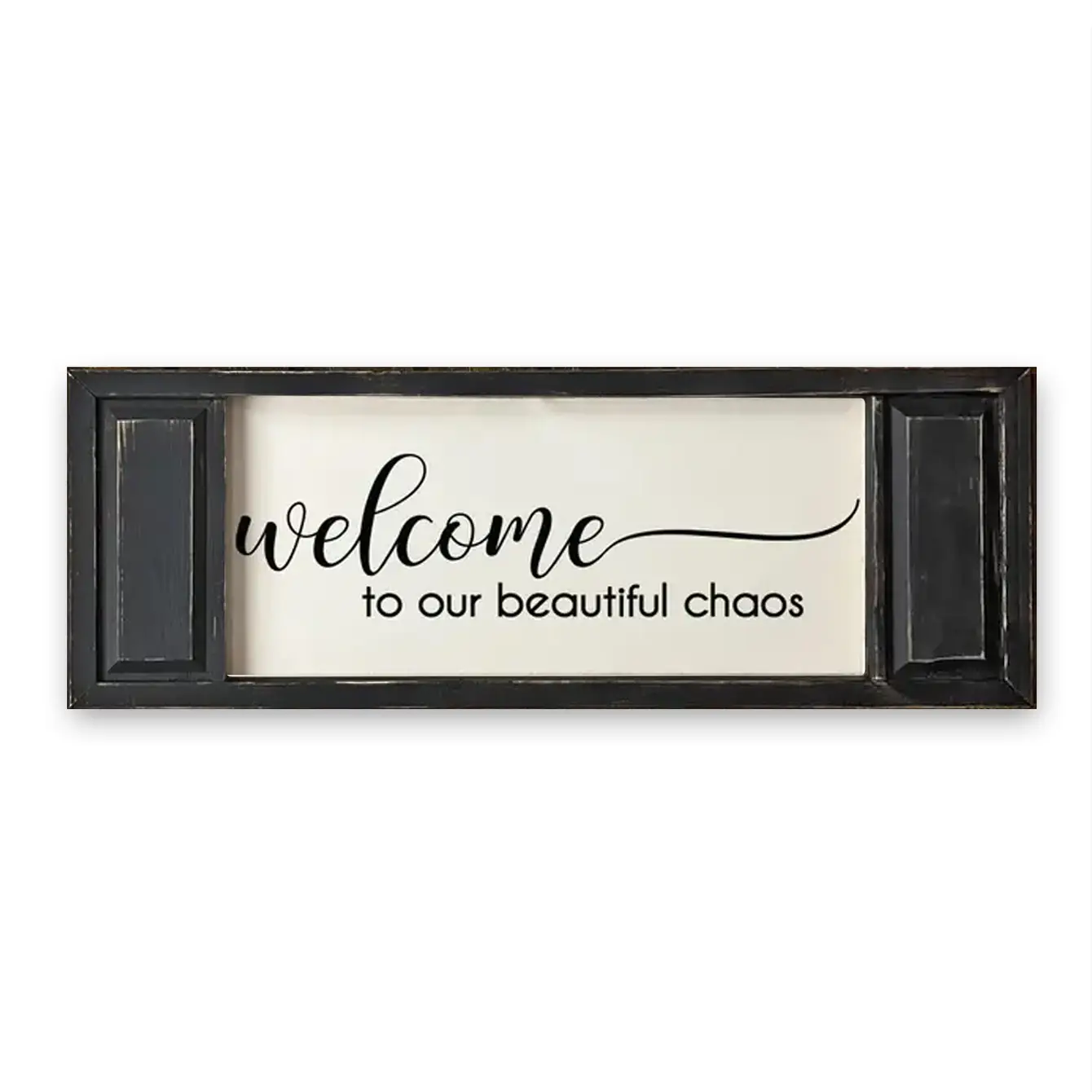 FRAMED CANVAS WELCOME TO OUR BEAUTIFUL CHAOS