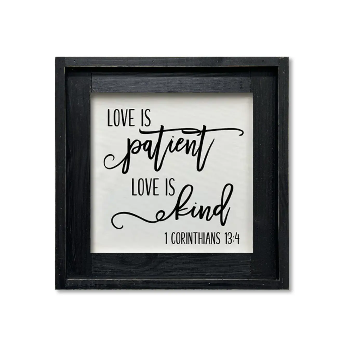 FRAMED CANVAS LOVE IS PATIENT