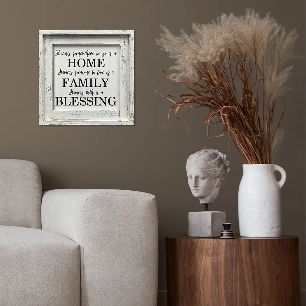 FRAMED CANVAS HOME FAMILY BLESSING