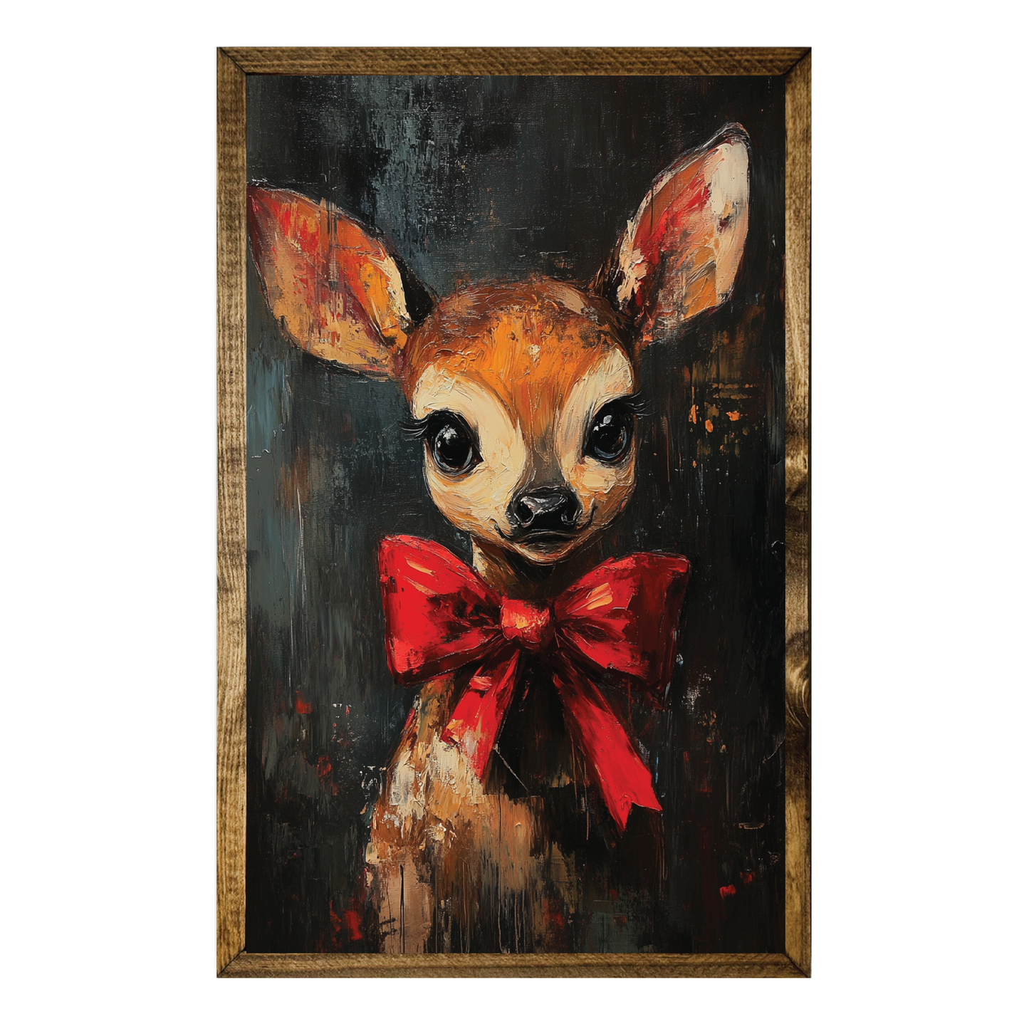 ARTISTIC SERIES TIMBERLAND-GIRL DEER RED AND BLACK ART 2