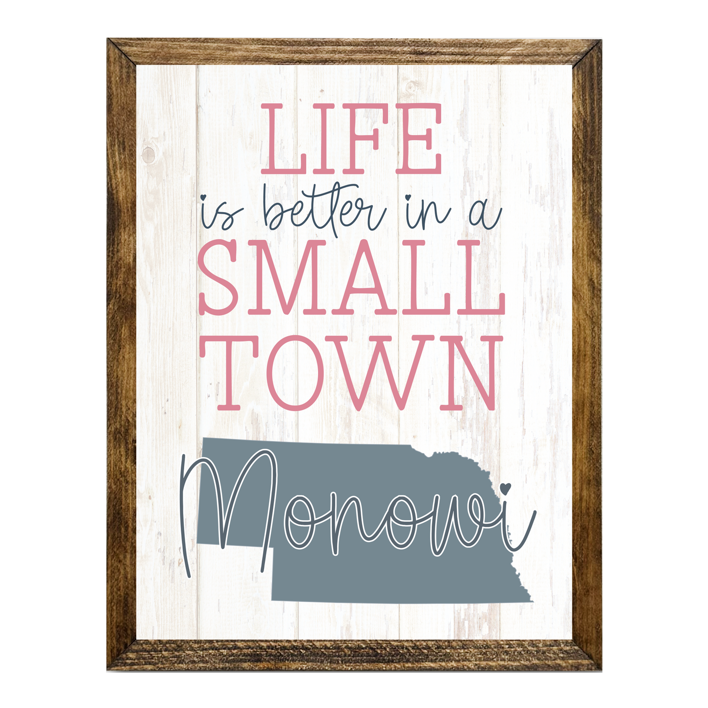 TIMBERLAND FRAME "LOVE YOUR TOWN SERIES" SMALL TOWN COLORFUL