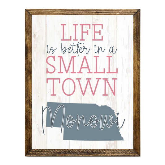 TIMBERLAND FRAME "LOVE YOUR TOWN SERIES" SMALL TOWN COLORFUL
