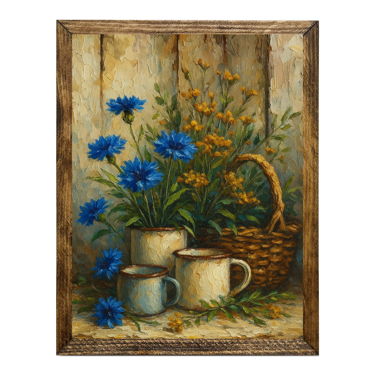 ARTISTIC SERIES TIMBERLAND-FLORAL CUP BASKET ART