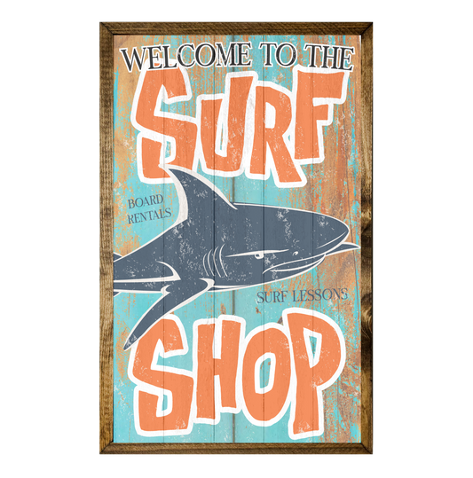 TIMBERLAND FRAME WELCOME TO THE SURF SHOP