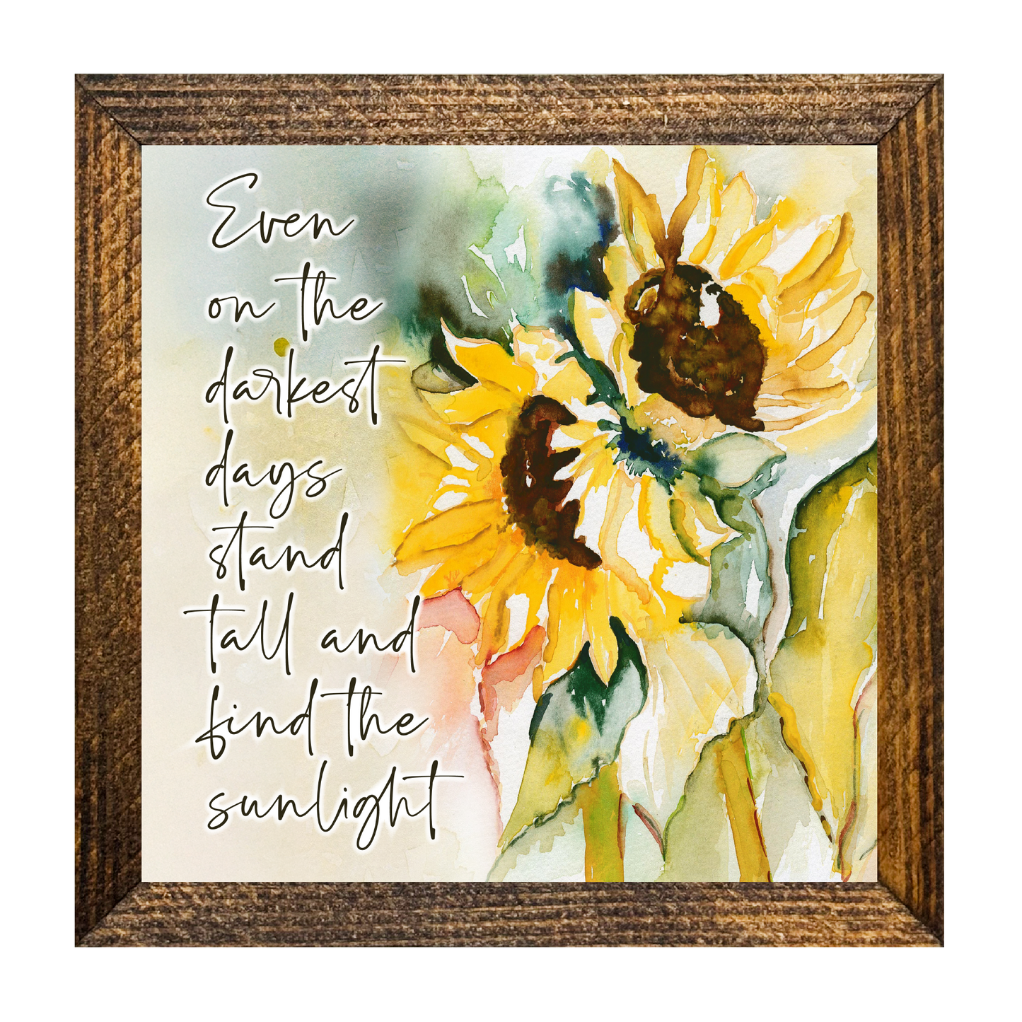 TIMBERLAND FRAME ON DARKEST DAYS SUNFLOWERS