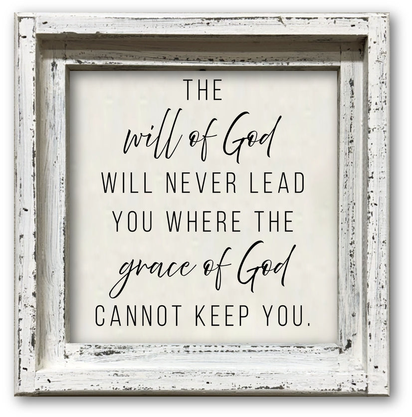 FRAMED CANVAS WILL OF GOD...GRACE OF GOD