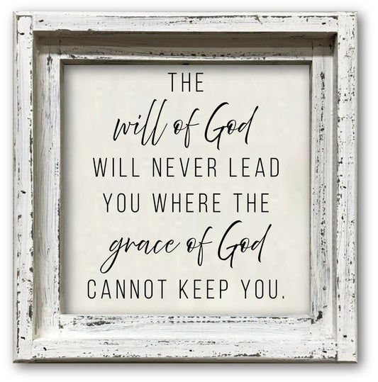 FRAMED CANVAS WILL OF GOD...GRACE OF GOD