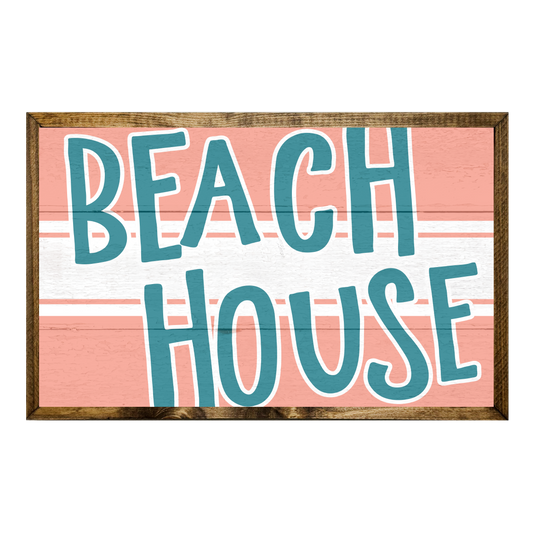 TIMBERLAND FRAME BEACH HOUSE CORAL AND TEAL