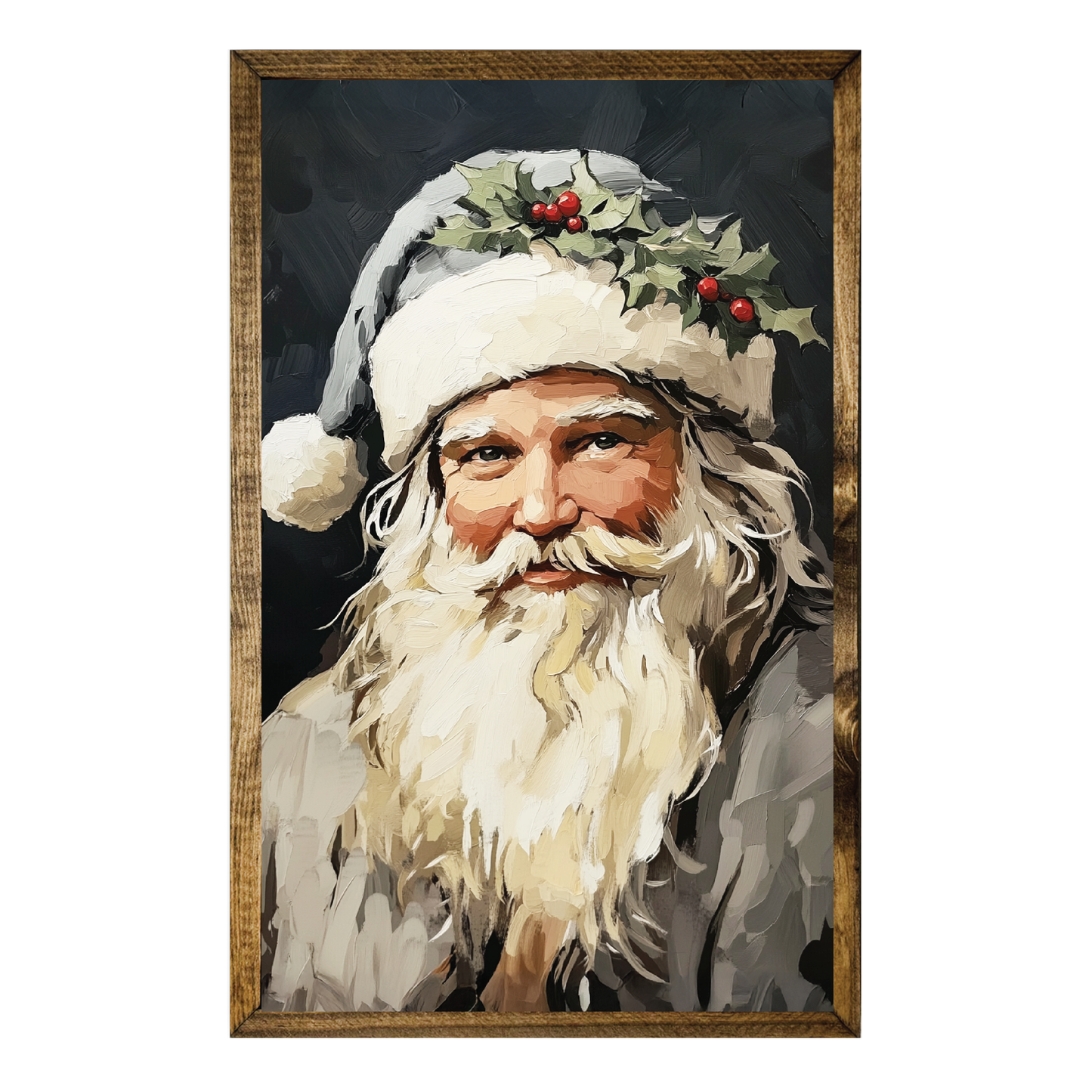 ARTISTIC SERIES TIMBERLAND-SANTA GRAY WASHED ART PRINT
