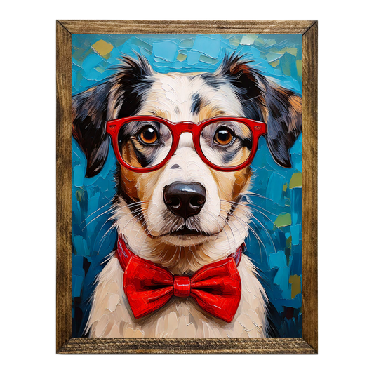 ARTISTIC SERIES TIMBERLAND- ANIMALS WITH GLASSES SPECKLE DOG
