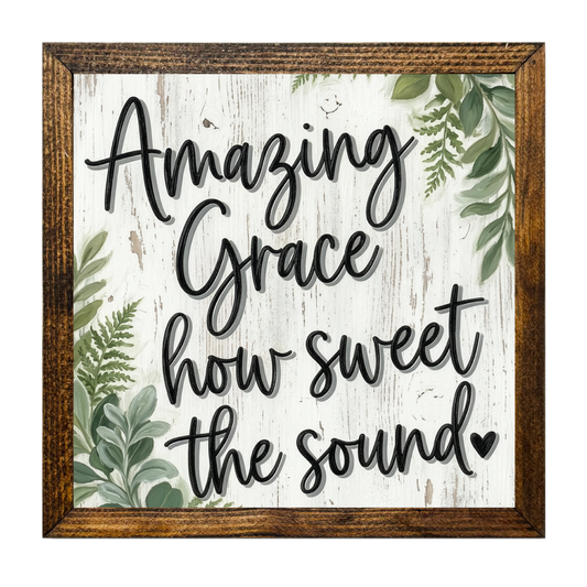 TIMBERLAND FRAME AMAZING GRACE HOW SWEET THE SOUND