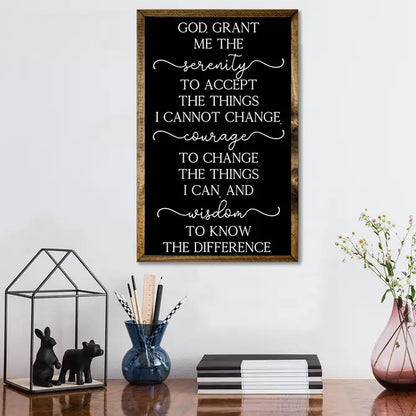 TIMBERLAND FRAME GOD GRANT ME THE SERENITY (BLACK)
