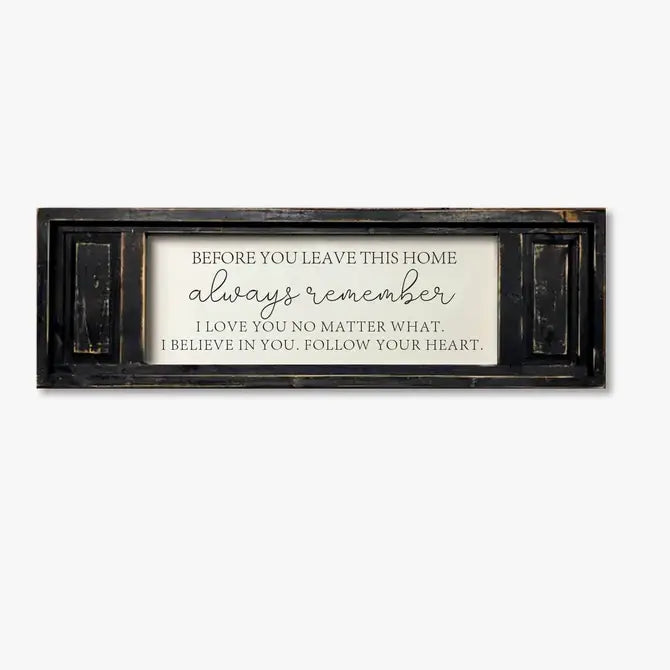 SMALL DOUBLE PANEL CANVAS BEFORE YOU LEAVE ALWAYS REMEMBER