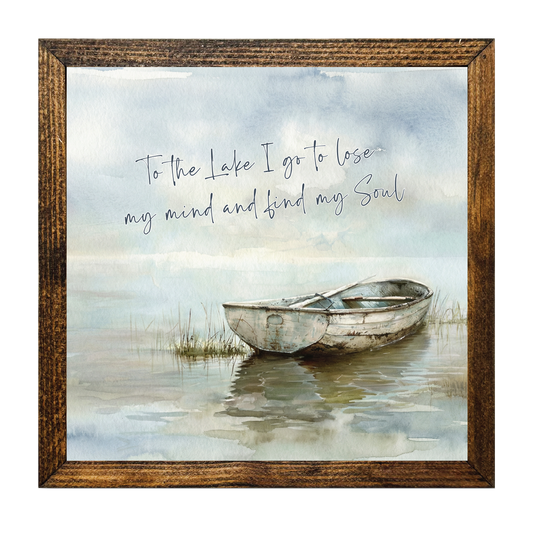 TIMBERLAND FRAME TO THE LAKE I GO...FIND MY SOUL
