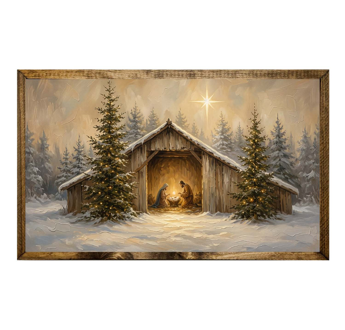 Nativity Christmas Star Bethlehem Wall Art