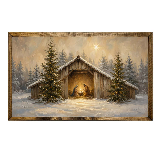 Nativity Christmas Star Bethlehem Wall Art
