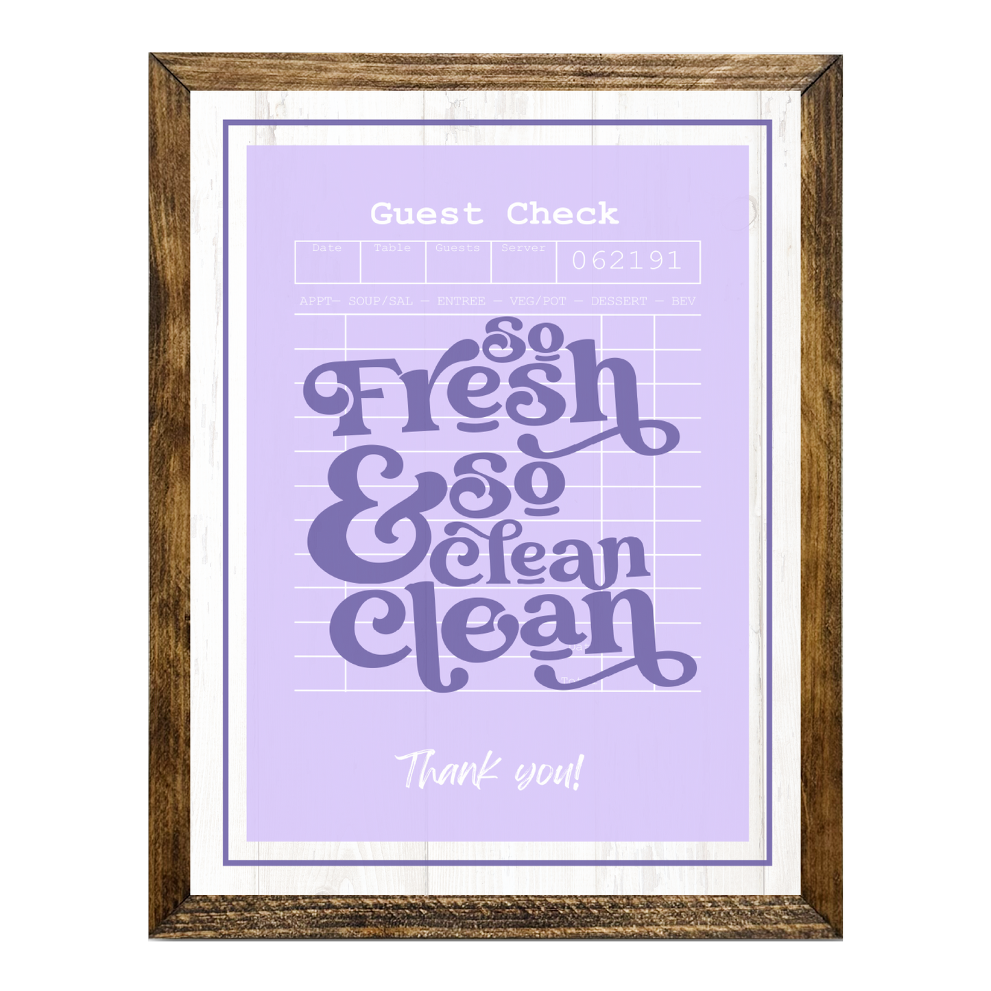 TIMBERLAND "GUEST CHECK SERIES"- SO FRESH AND SO CLEAN CLEAN